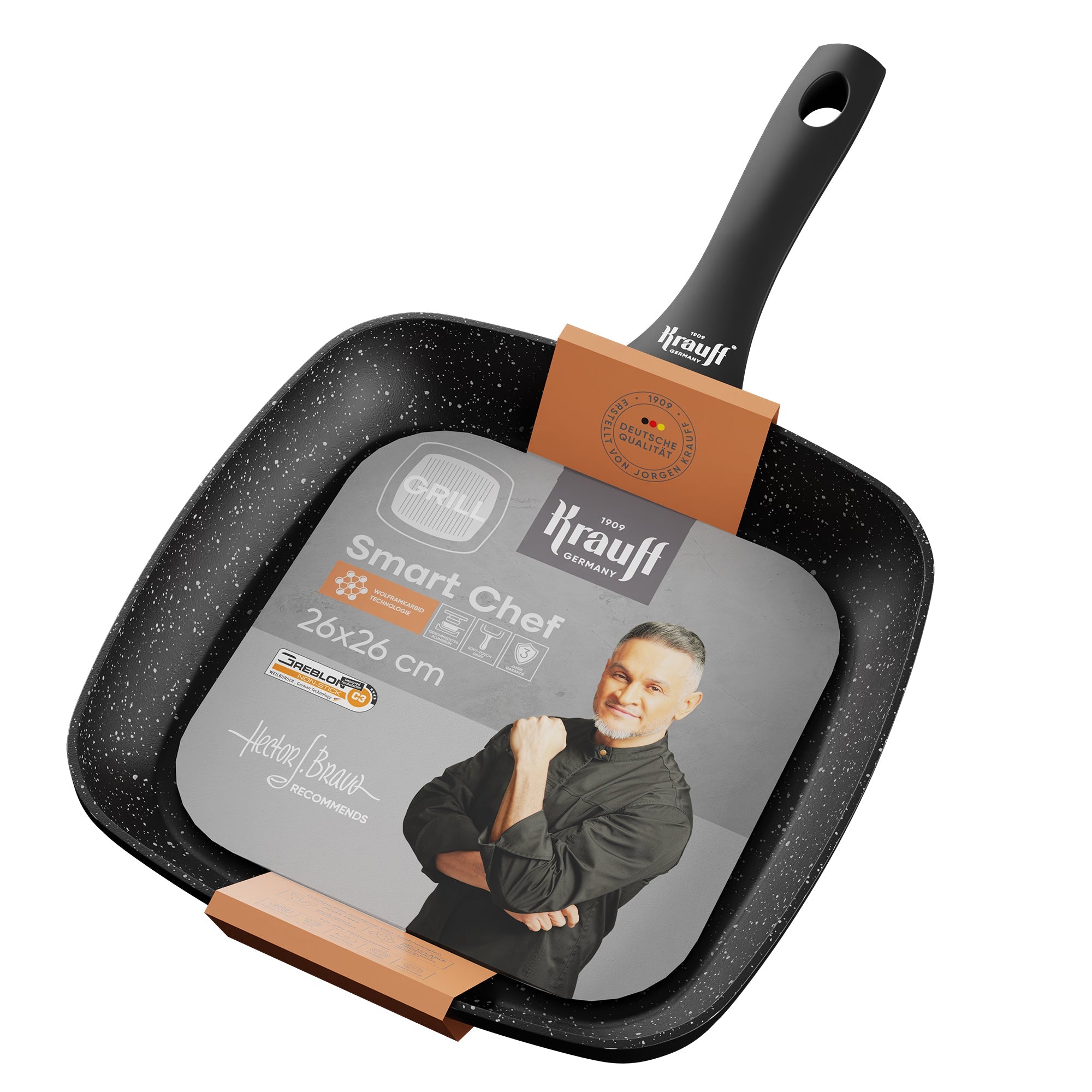 Grill Bratpfanne 26x26 cm Smart Chef
