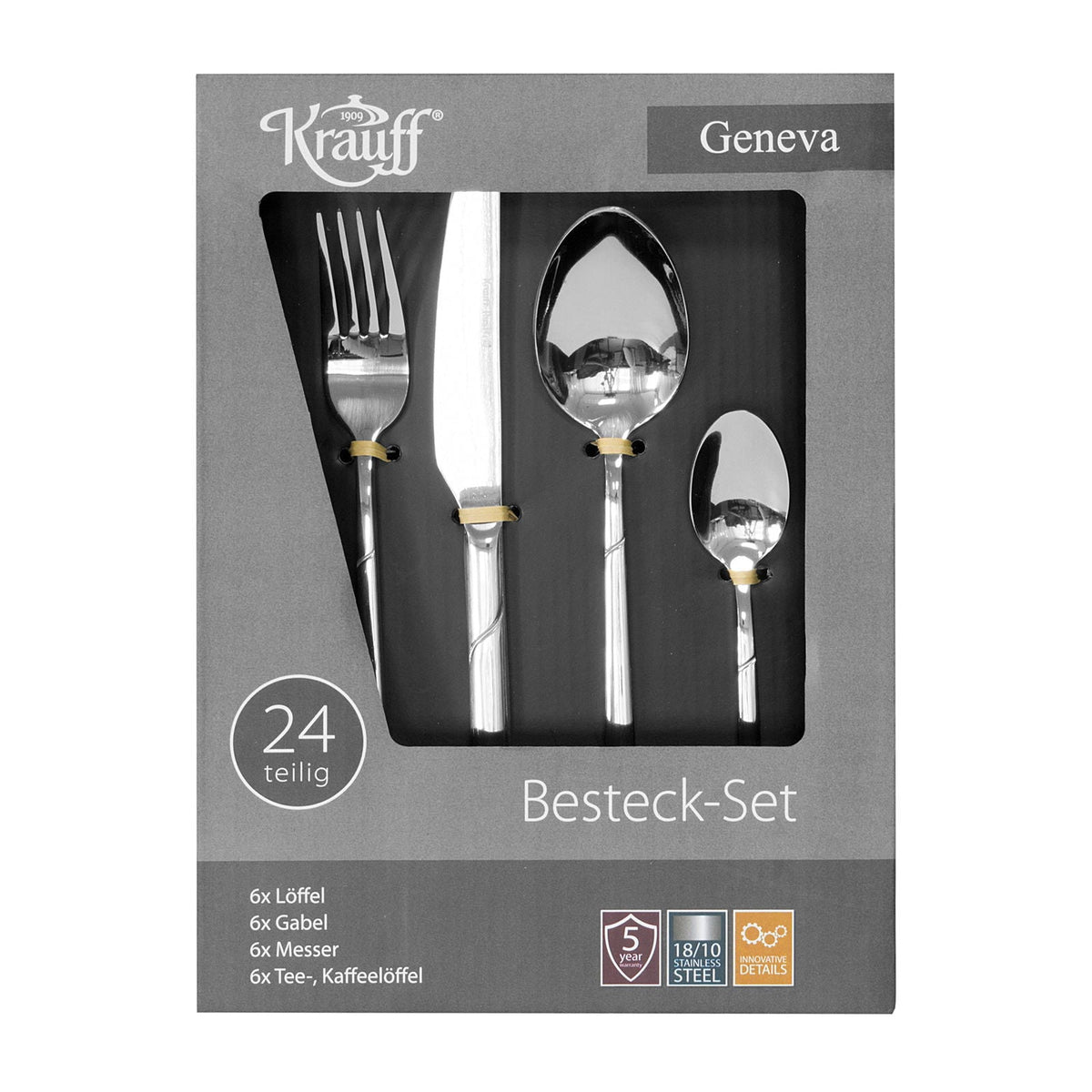 Krauff Besteckset Geneva 24 teilig
