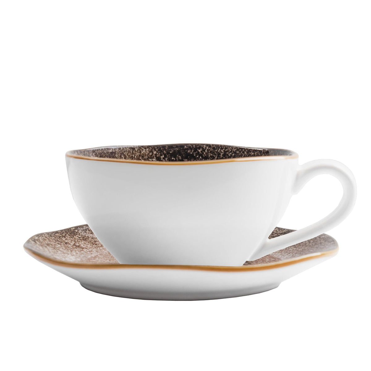 Krauff Tasse mit Untertasse Grey Ferns