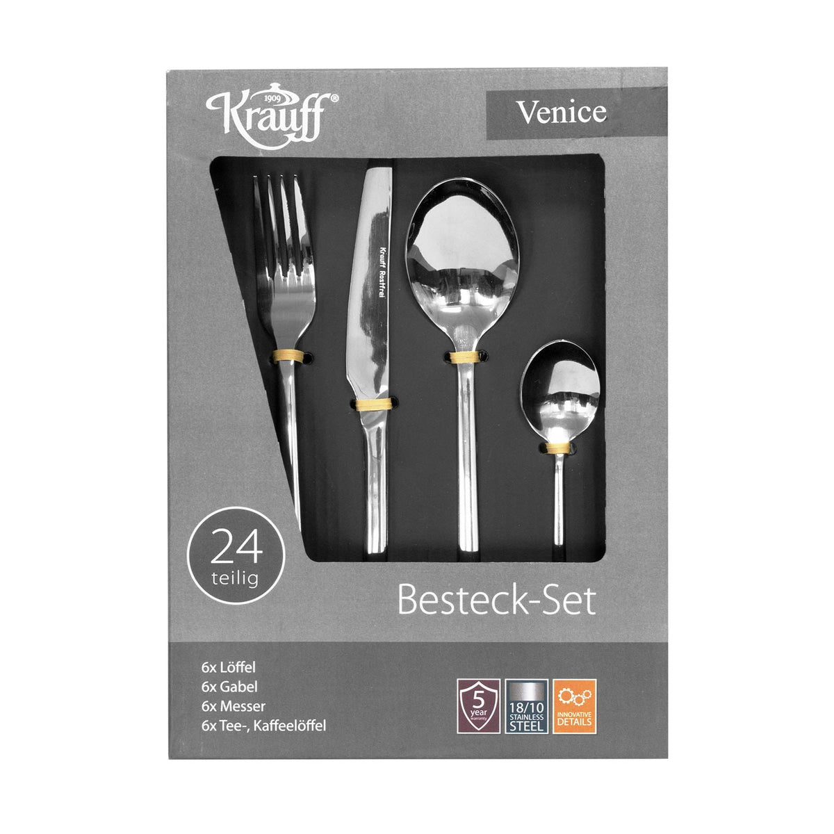Krauff Besteckset Venice 24 teilig